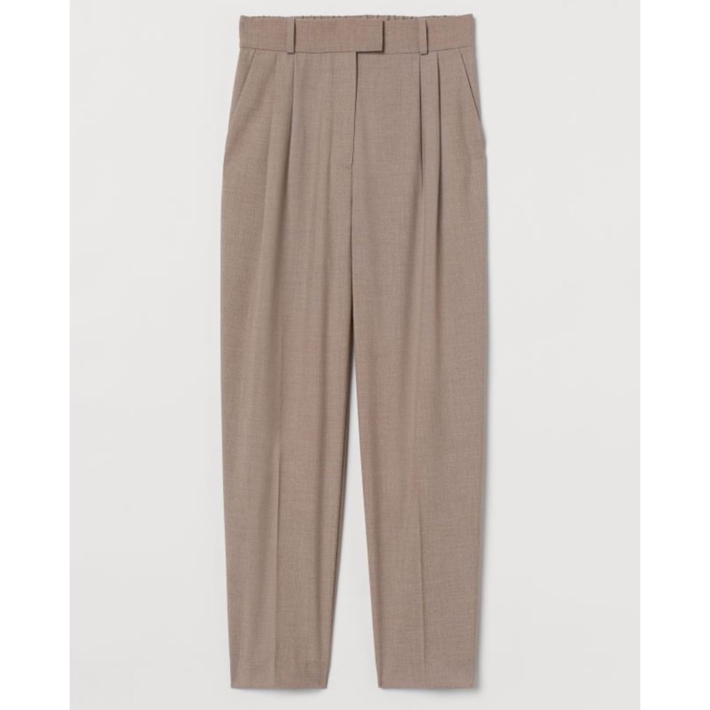 H&M Creased Pants BEIGE